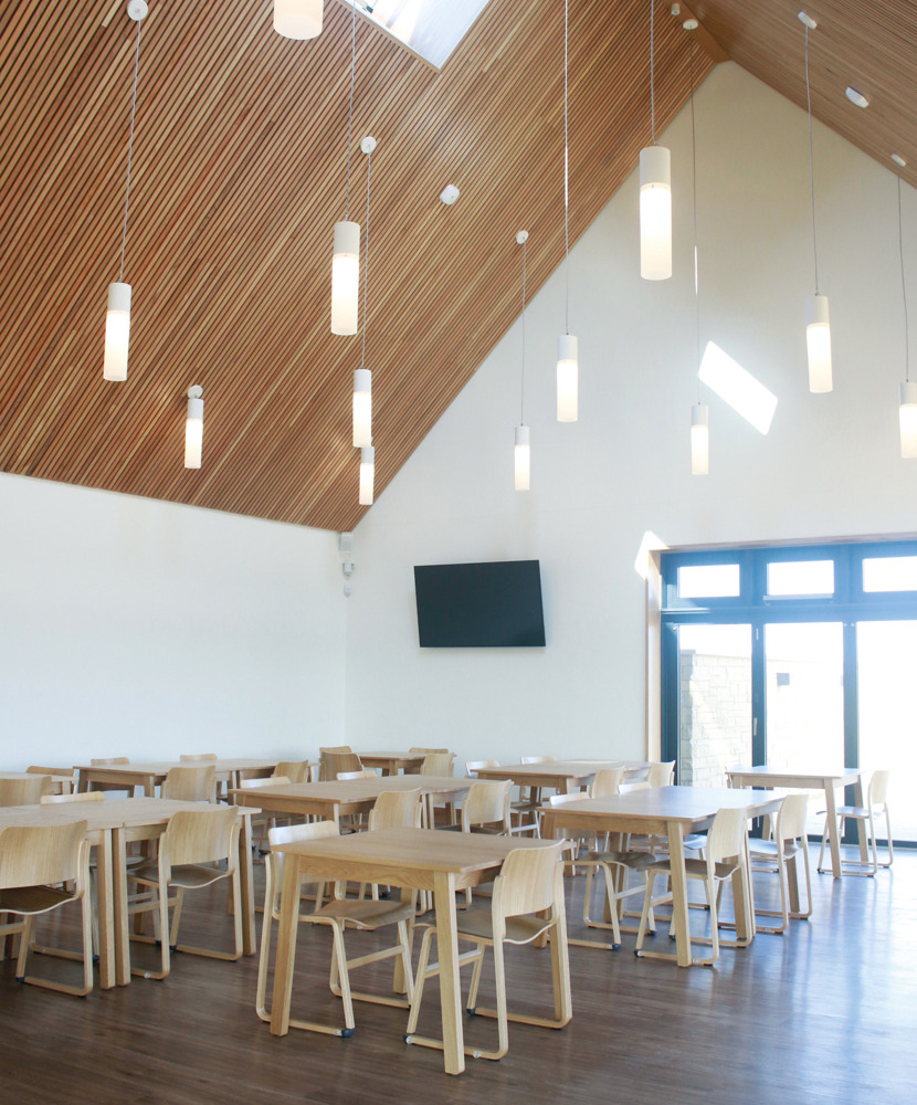 40/4 wood frame chairs in Hambleton Crematorium